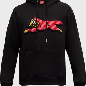 IceCream Running Dog Hoodie- Size XL in Black!
